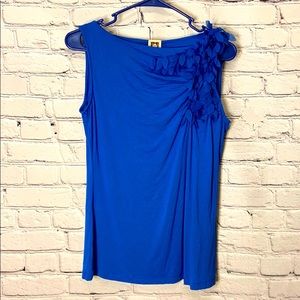 Anne Klein Royal Blue Dressy Tank Medium Like New!